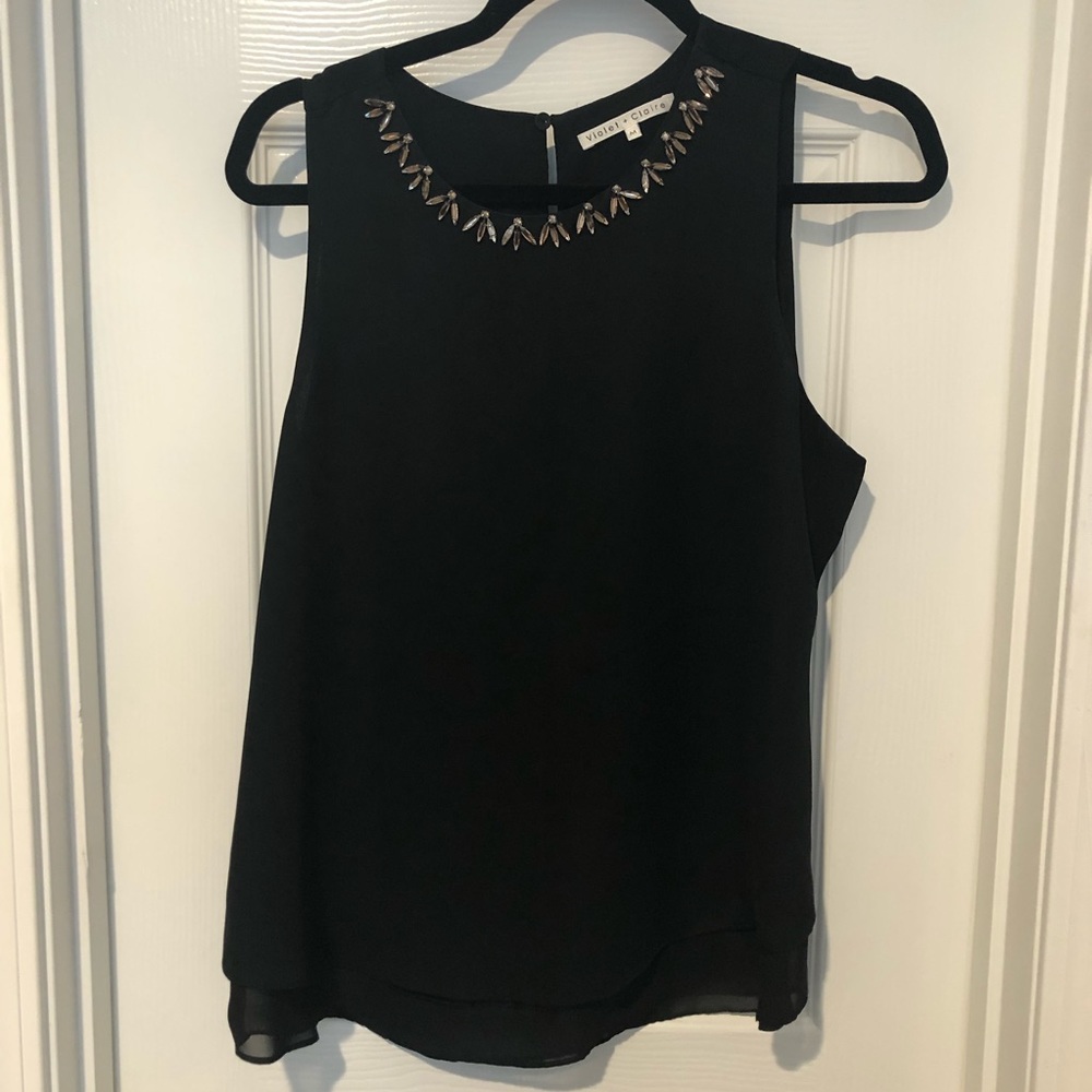3/$15 Violet + Claire jewel accent blouse